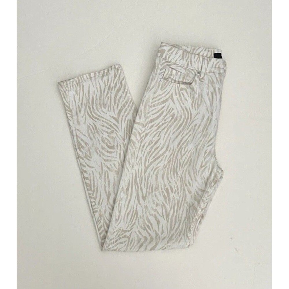 HUDSON Jeans Womens Sz 29 Holly High Rise Straight Leg Distorted Zebra